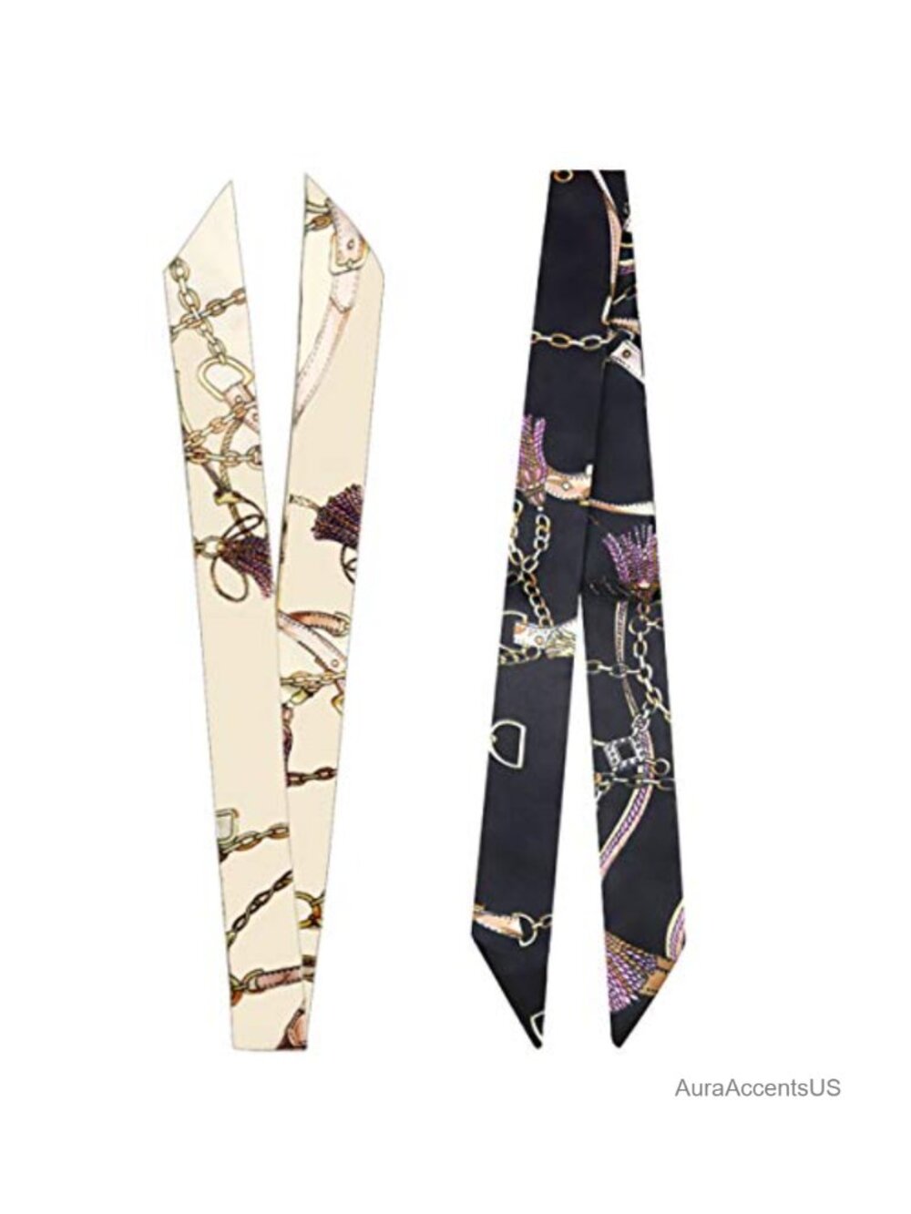 Imitation Silk Scarf Bags for Women Handbag Scarves Band Hair Neck Scarves